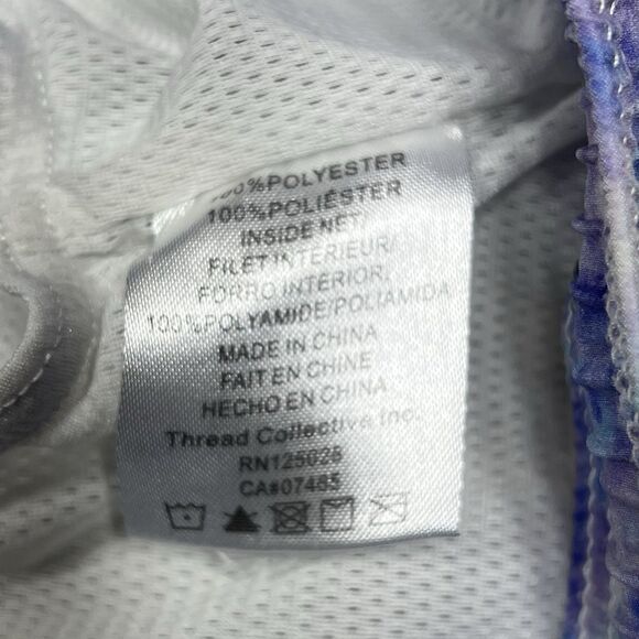 Psycho Bunny Swim Trunks Mens XXL Purple Tie Dye Pockets Lined Inseam 7 in - Picture 12 of 14